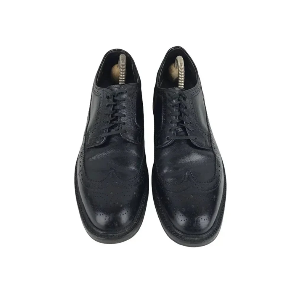 Bostonian Mens Black Lace Up‎ Wingtip Round Toe Oxford Dress Shoes Size US 10 B